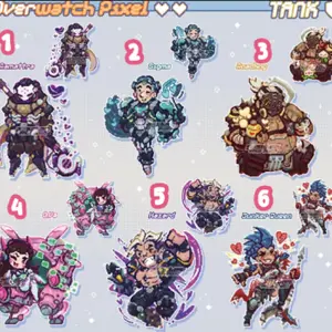 Overwatch Pixel Keychains