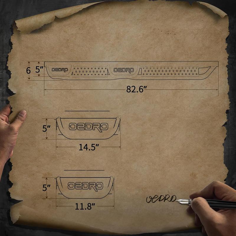 YITAMOTOR Wheel to Wheel Tacoma Running Boards: Compatible with 2005-2023 Double Cab with 4 Full-Size Doors - Bed Access Side Steps with Two Stairs Nerf Bar Car Accessories