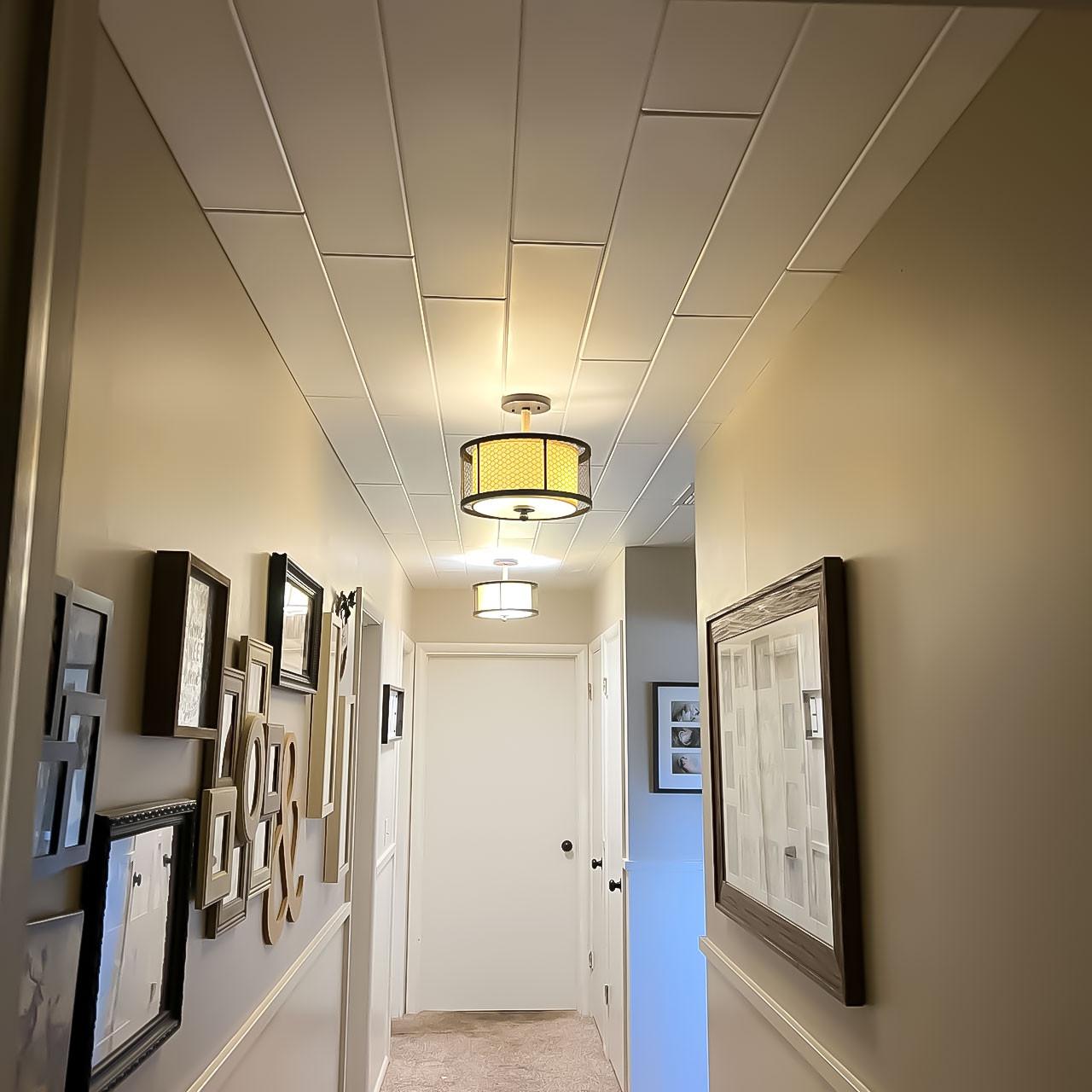 A La Maison Ceilings Plain White 0.5 ft. x 3 ft. Glue Up Foam Wood Ceiling Planks (78 sq. ft./case) (48-Pack) A La Maison Ceilings Plain White 0.5 ft. x 3 ft. Glue Up Foam Wood Ceiling Planks (78 sq. ft./case) (48-Pack)