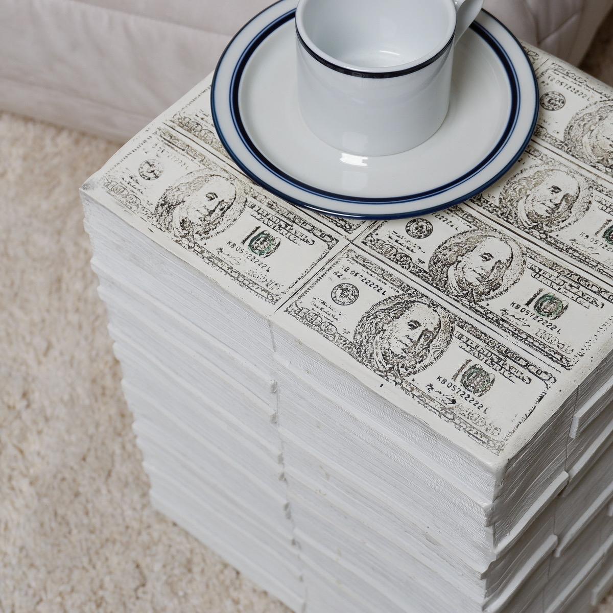 Designer's Coffee Table Bedside Table, Sturdy Dollar Coffee Table Nightstand bedroom  table nightstand