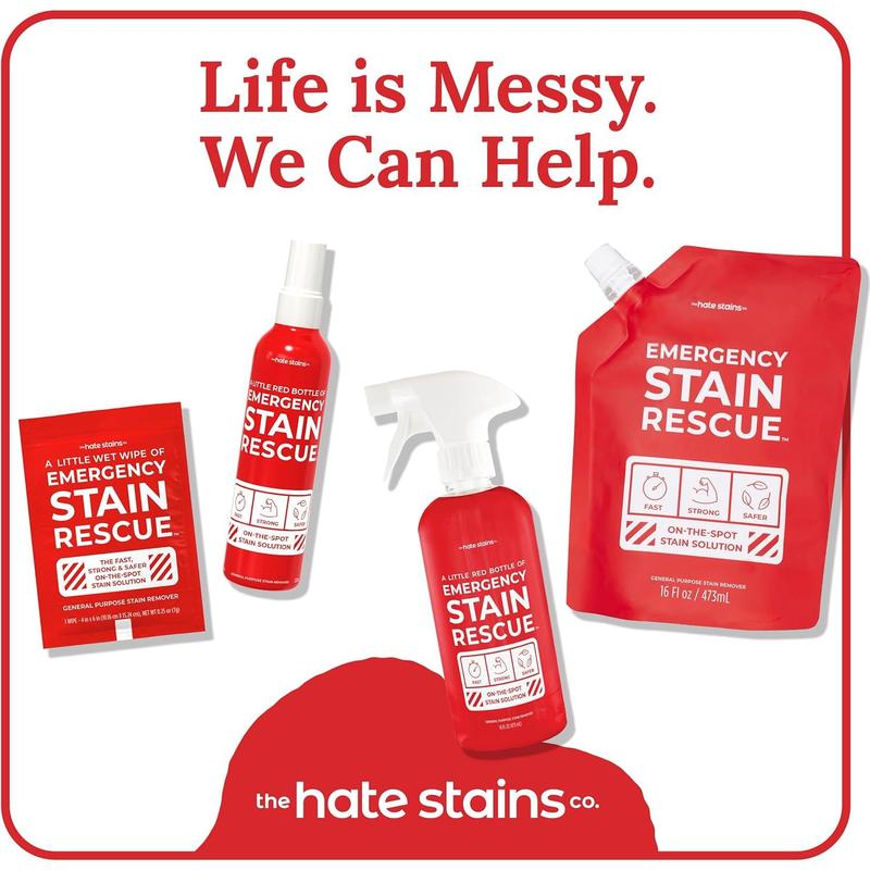 Remover Spray – 4oz Laundry Stain Remover for Clothes, Upholstery Fabric, Carpet - Works on Most Blood, Grass, Coffee, Mud, Grease & Oil