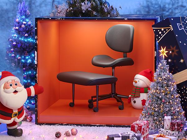 【Deal】Nost & Host Upgraded Ergonomic Cross Legged Swivel Chair, Adjustable Height, Meditation Chair with Back Support, Home and Office