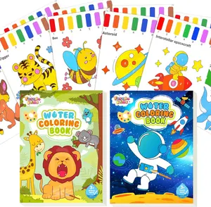 Water Coloring Books for Toddlers Craft- Watercolor Paint Book Drawing Art Paper for Kids Mess Free Craft Supplies kit Toy for Age 3 4 5 6 Valentines Birthday Gift