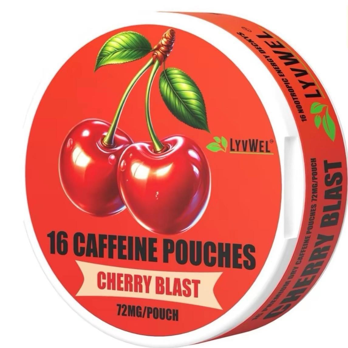 Sugar-Free Gluten-Free Sport Energy Nootropic Caffeine Beverage Pouches - 72mg Caffeine Each, 16 Count, Multiple Tastes (5 Flavors), Individual Pouch, Energy Booster, Refreshing Gamer Fuel Alternative