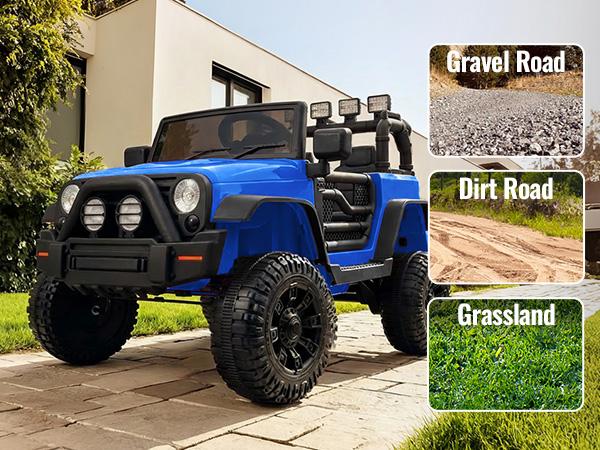 Outfunny Kids Ride on Car, 24V Toy Electric Truck for Kids w/ Remote, Bluetooth