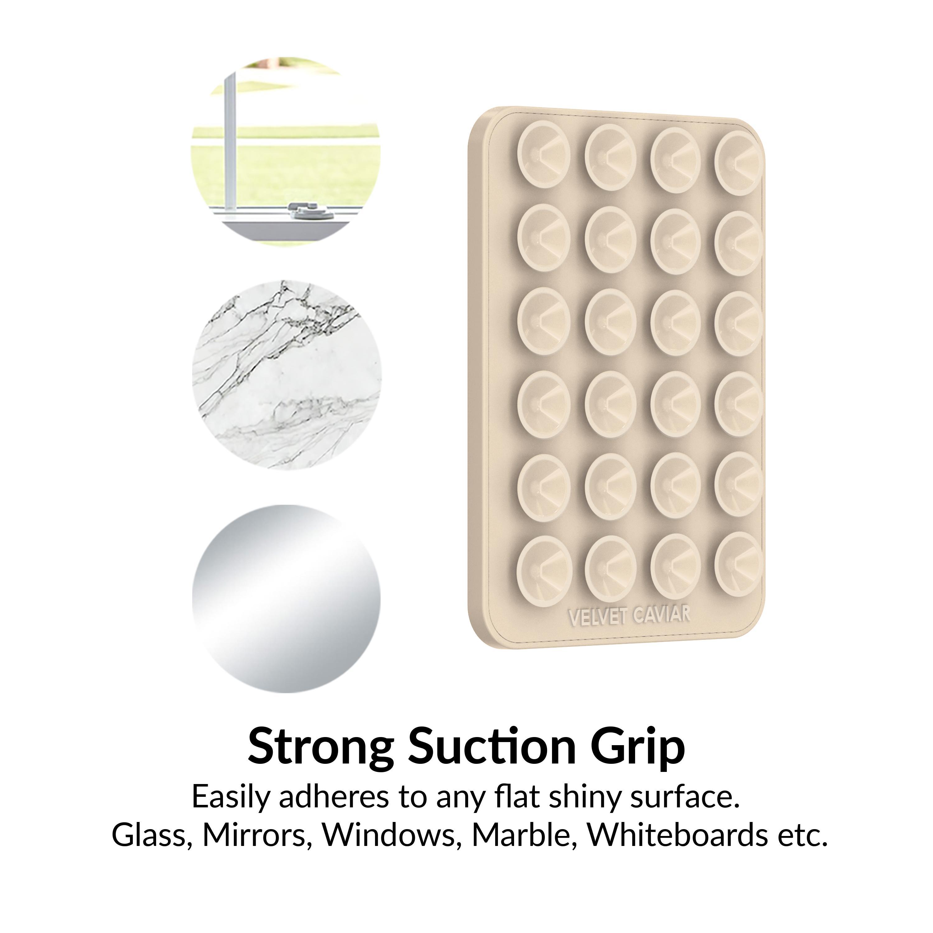 Velvet Caviar Sand Stone MightyGrip MagSafe Mount - Suction Cup Phone Case Mount Compatible with MagSafe Devices Only - Magnetic Silicone Grip