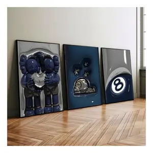 HypeBeast Set of 3 Room Decor, Cool Wall Art Set Unframed