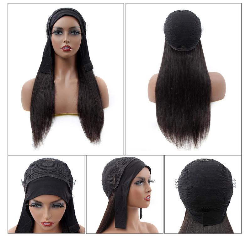 【28‘’ Only $221】ISEE Straight & Deep Curly Headband Wigs Human Brazilian Virgin Hair Glueless Wigs No Lace Outdoorfun#TikTokShopHolidayHaul