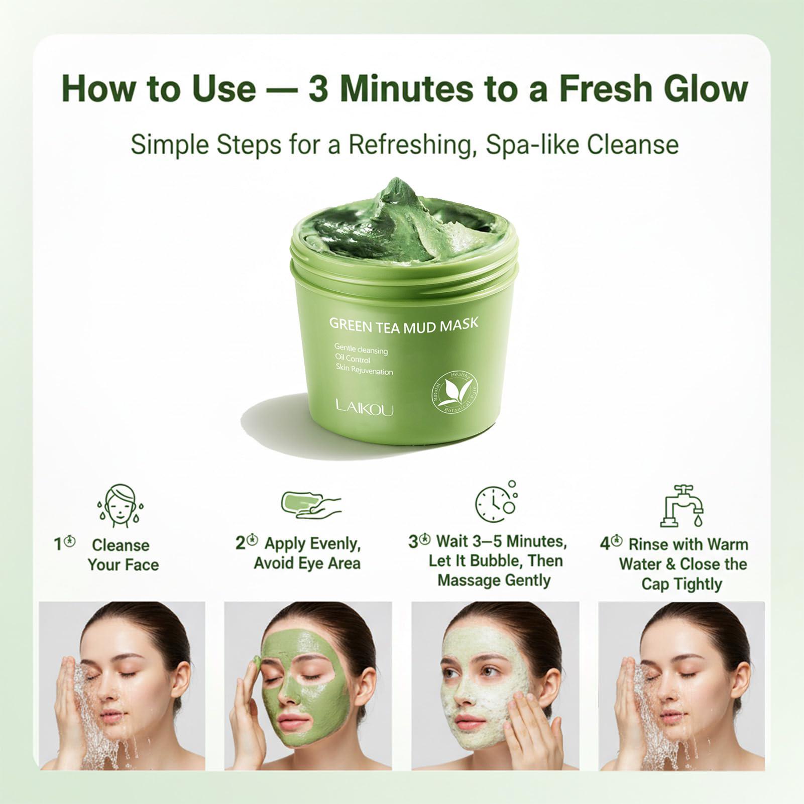 Holy Basil Bubble Deep Mask Bubble Clay Mask for Face Carbonated Bubbles within 3 Minutes for Deep Cleansing Pores & Blackheads Natural Ingredients Skin Repair