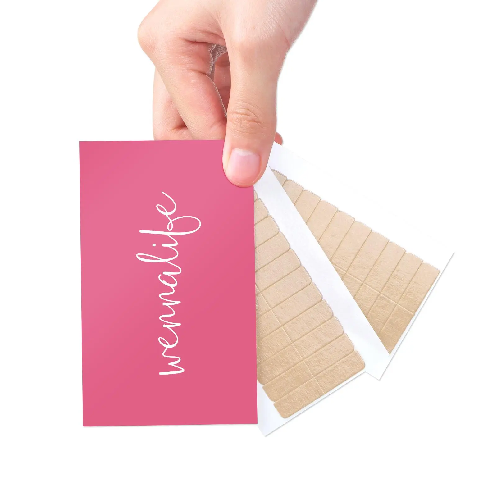 WENNALIFE Hair Extension Tape - Double Sided Replacement Tabs, No Residue Transparent 24pcs 1.6x0.3 Inch/Piece #tiktokshopbacktoschool #sohochic