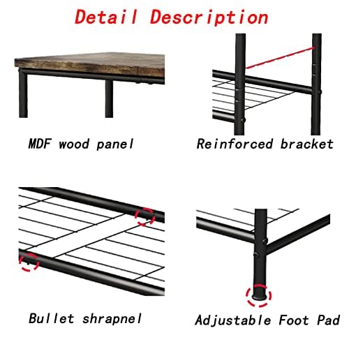 Shoe Rack Organizer, 4-Tier Large Capacity Shoe Rack for Closet, 16 Pairs Shoe Storage Shelf with MDF Top Board, for Entryway, Garage, Bedroom, Cloakroom Deals For You Days