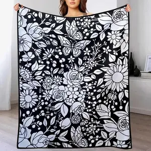 Color Fillable DIY Blanket Ultra Soft Flannel Creative Art Craft Kit Cozy Warm Bedroom Couch Sofa Decor Birthday Christmas Gift for Kids Teens Adults Men Women Artists Home Office Travel Birthday Anniversary Holiday Christmas Halloween