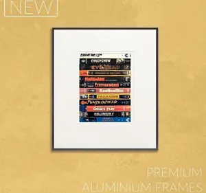 Horror VHS Tapes Art Print: 90s Cult Cinema Poster