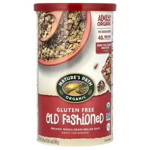 Nature's Path Organic Whole Grain Rolled Oats, Gluten Free, Old Fashioned, 18 oz (510 g)