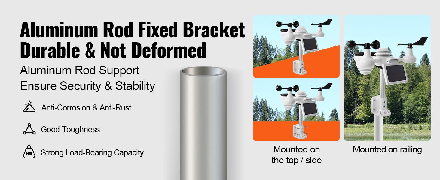 VEVOR 7-in-1 Wi-Fi Weather Station, TikTokShopBlackFriday, 7.5 in Color Display, Home Weather Station Indoor Outdoor, with Solar Wireles  VEVOR Super Brand Days Outdoor Sensor Alarm Alerts, for Temperature Humidity Wind Speed/Direction Rain