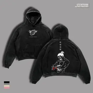 Todo Aoi Jujutsu Kaisen Fade Dark Vintage Washed Oversized T-Shirt & Hoodie – Boogie Woogie Sorcery Anime Graphic Tee, Heavyweight Cotton Dark Streetwear Shirt JJK Merch Gift for Fans