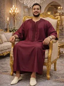 Exquisite Men’s Moroccan Djellaba Kaftan – Traditional Menswear for Weddings, and Special Occasions –Elegant and Jabador and Man Dress