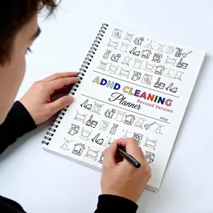ADHD-Friendly Cleaning Checklist Book for Adults: Home Cleaning Schedule, Chore Tracker & Organization Notebook