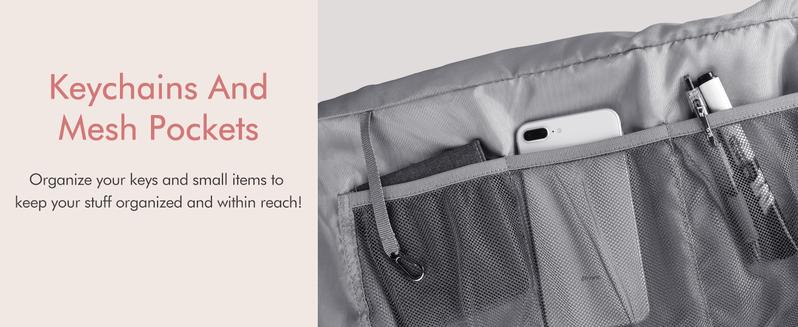 KooKoomia Travel Bag with Shoe Compartment USB Charging Port, Yoga Mat Pocket, Trolley Sleeve, Carry on Overnight Hospital Duffel Weekender Bag,Gym Bag  for Women, Black