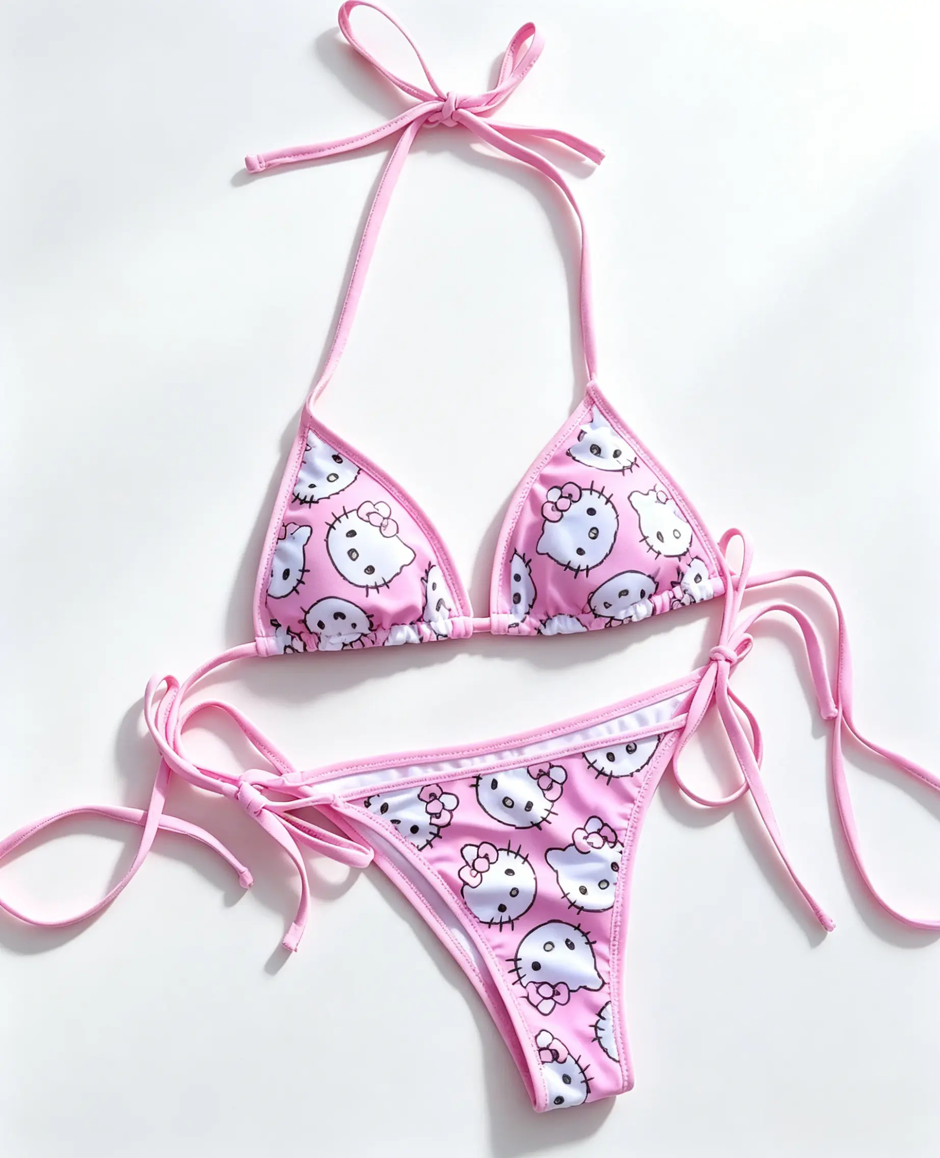 Sanrio Hello Kitty Women's 2-Piece Sexy Bikini Set, Sports & Outdoor Swimwear for Beach Use