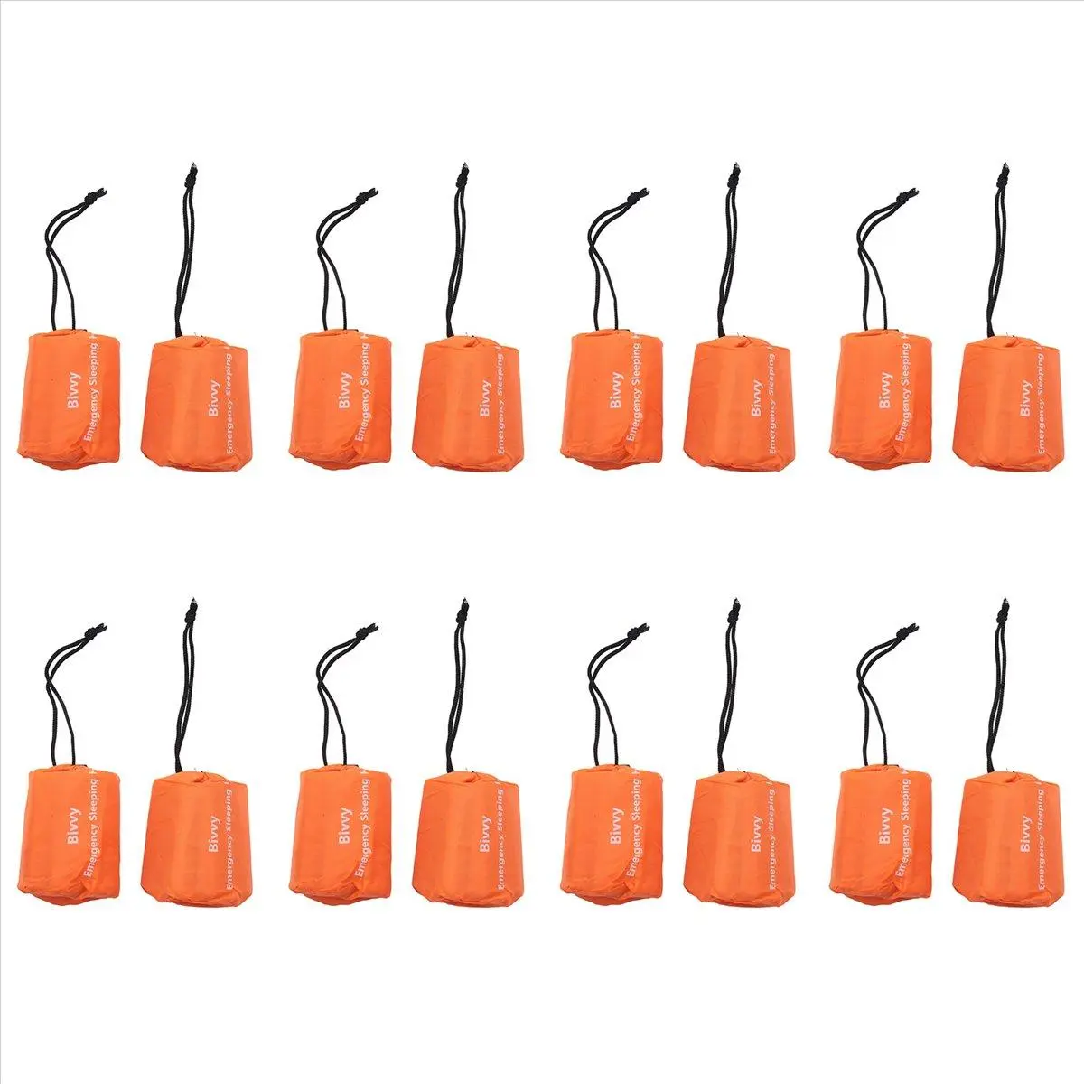16-Pack Emergency Sleeping Bag Thermal Waterproof Survival Blanket for Outdoor Camping Hiking
