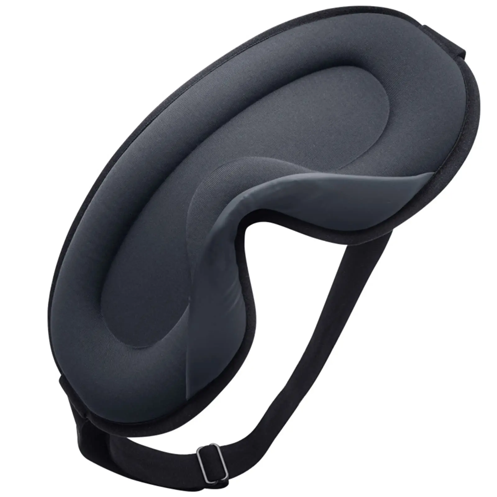 3D Contoured Sleep Eye Mask with Adjustable Strap, Full Light Blocking Cool Comfort Eye Cover, Pressure Relief Sleep Mask for Travel Yoga Men Women