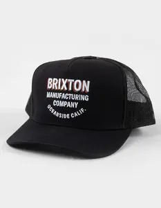 BRIXTON  Mens Redoubt NetPlus Trucker Hat, Black