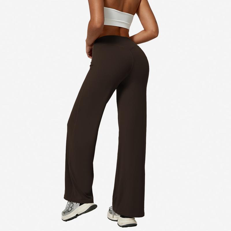 High-Waisted Wide Leg Workout Pants | Flattering Stretch Athleisure Pants for Women