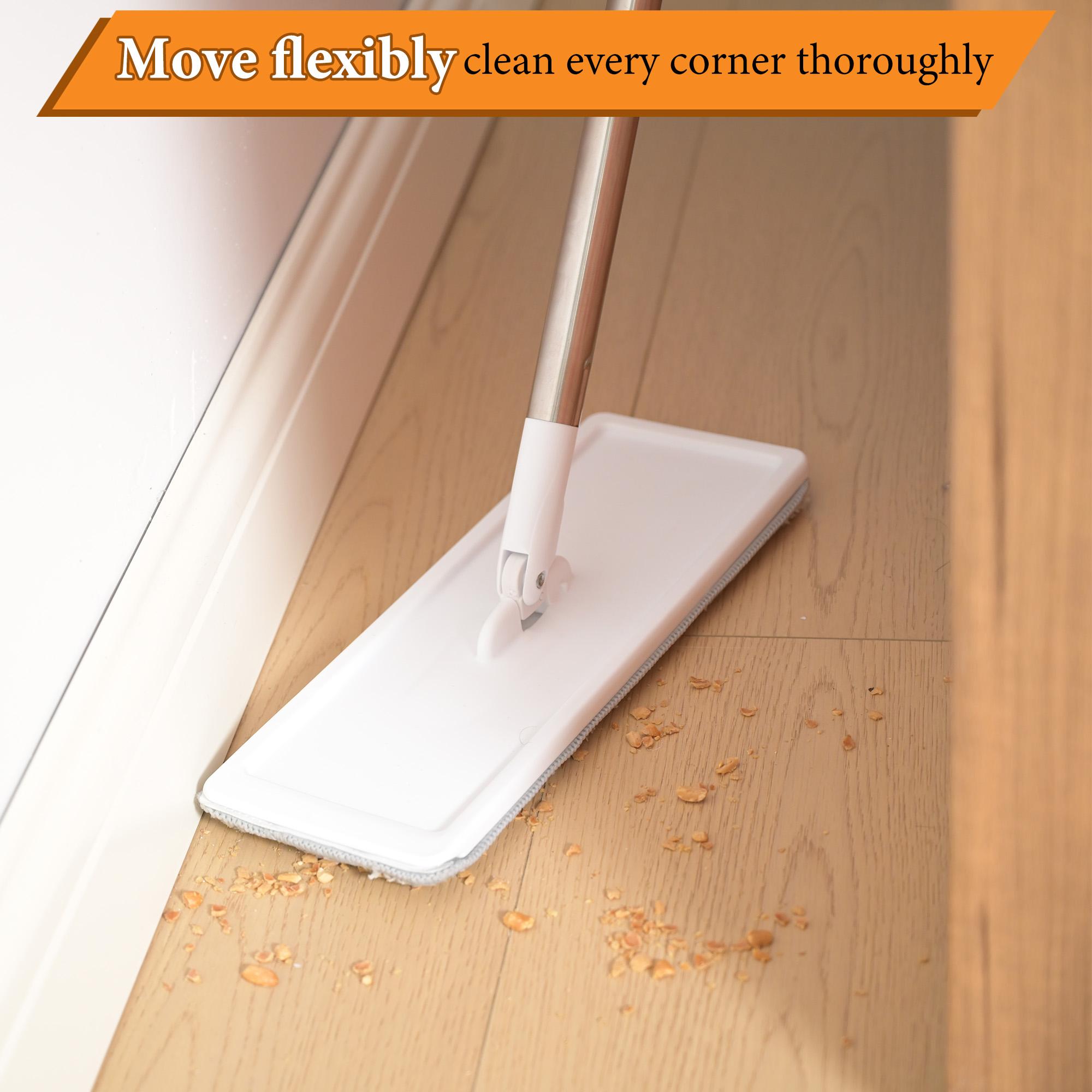 Bepatio 1pc Hand Wash Flat Mop, Easy Elution Separation, Easy Whole House Cleaning, Magic Home Cleaning 360° Spin Mop with Bucket Set, Plastic Material, No Electricity Required