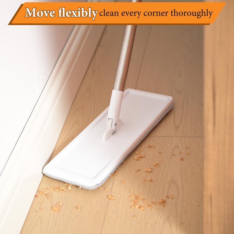 Bepatio 1pc Hand Wash Flat Mop, Easy Elution Separation, Easy Whole House Cleaning, Magic Home Cleaning 360° Spin Mop with Bucket Set, Plastic Material, No Electricity Required