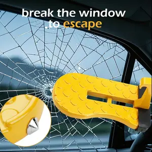 Car Door Step, Compact Safety Ladder with Hammer, 1 Count Roof Cleaning Door Latch Hook, Anti-slip Surface, and Durable Construction for Easy Climbing