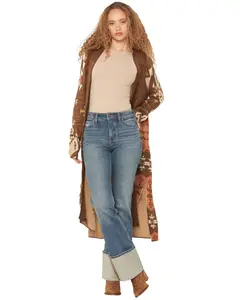 Rock & Roll Denim Women's And Southwestern Print Concho Cardigan - Bw95t06975