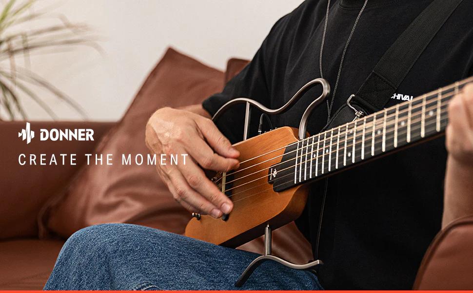 【Limited time deal】Donner HUSH-I Acoustic-Electric Guitar Kit for Travel Silent Practice 【Limited time deal】Donner HUSH-I Acoustic-Electric Guitar Kit for Travel Silent Practice