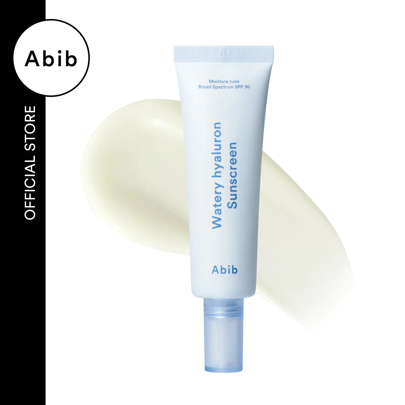 [Abib Official] Dual-Function Facial Sunscreen Moisturizer Tube - Watery Hyaluron, No White-Cast, Dewy Finish, Hydrates Dry Skin for Adults' Radiant Flawless Complexion, Everyday Face Sun Protection