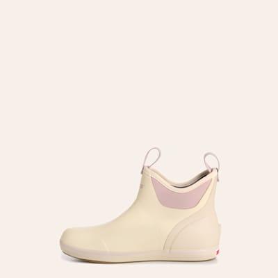 XTRATUF Women's Ivory Ankle Rubber Deck Boots - Waterproof & Versatile for Outdoor & Casual Wear