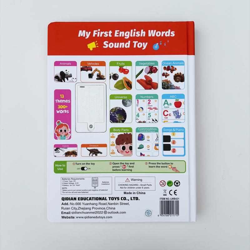 1–9Y Sound Book Combo Set – 13 & 21 Themes, 770+ Words, 6 Songs & Piano – Educational Talking Books & Early Learning Toys for Kids + Free 1 Busy Book (12PCS) Gift for toddlers Bilingual Booklet