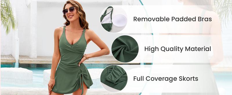 GRACE KARIN Women's Swimsuit Dress Swimsuit for WomenOne Piece Swimsuit Summer Swimsuit