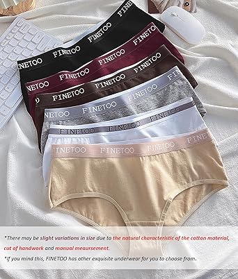 FINETOO 10PCS Cotton Hipster Panties for Women Sweet Ladies Full Coverage Stretch Bikinis Comfortable  Bridal Briefs S-XL Womenswear High Elastic SpringStatements