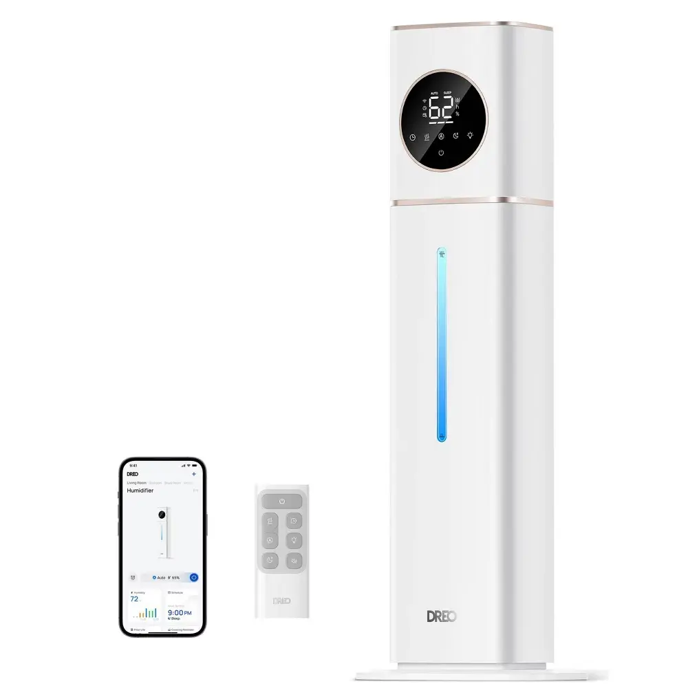 DREO Smart Ultrasonic Humidifier 100H Runtime for Large Rooms - 3gal