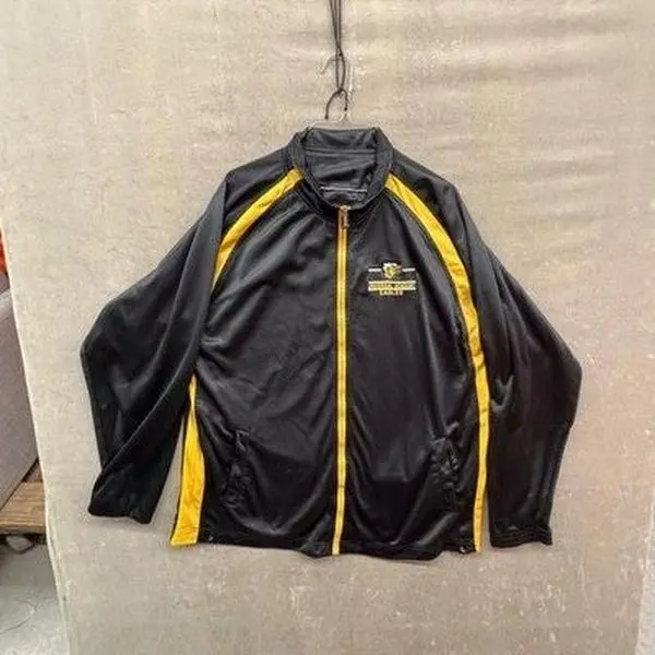 Universal Academy Eagles Jacket Mens Black Yellow Full Zip Track Used Warm Up