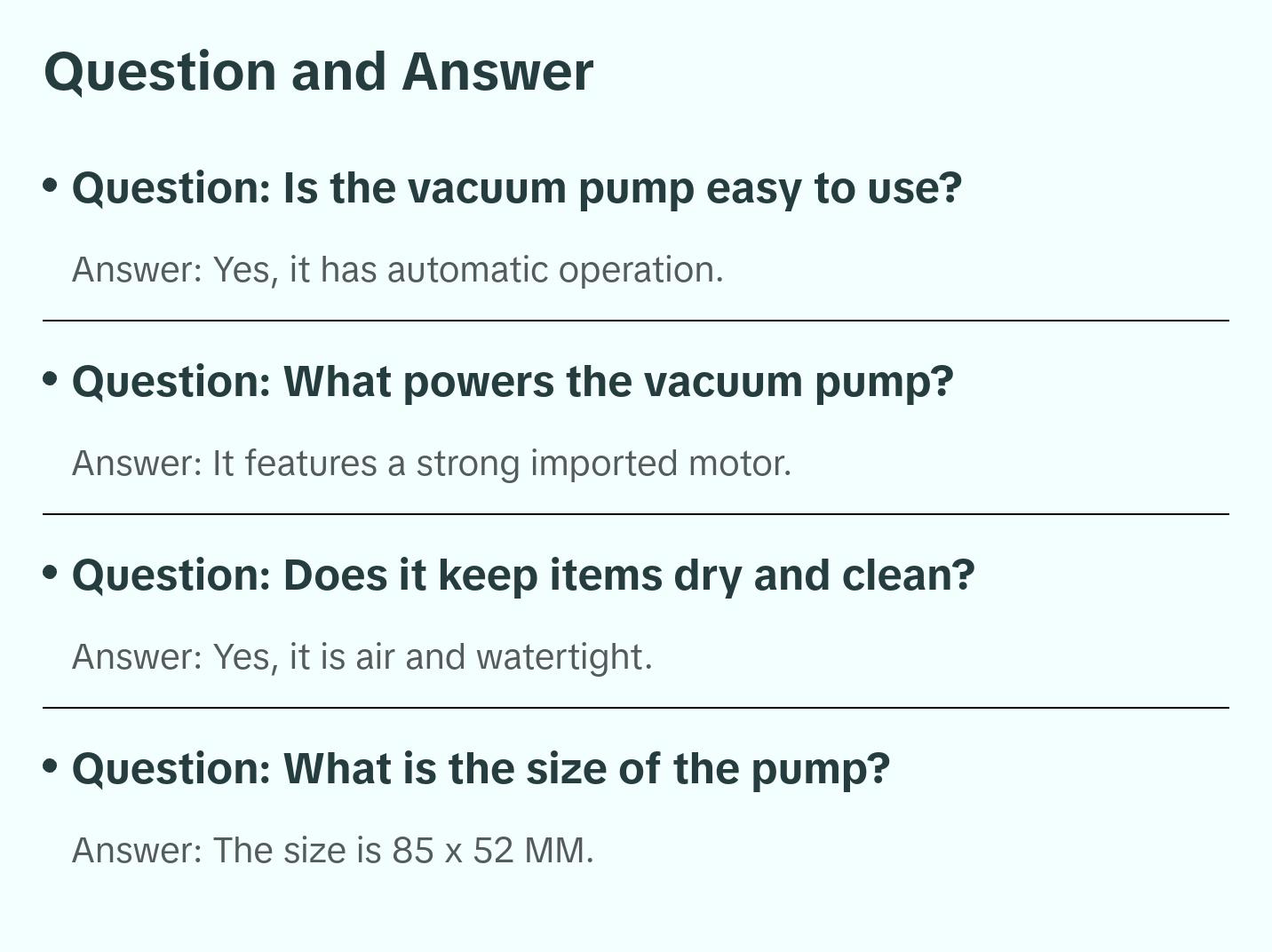 Mini Automatic Compression Vacuum Pump