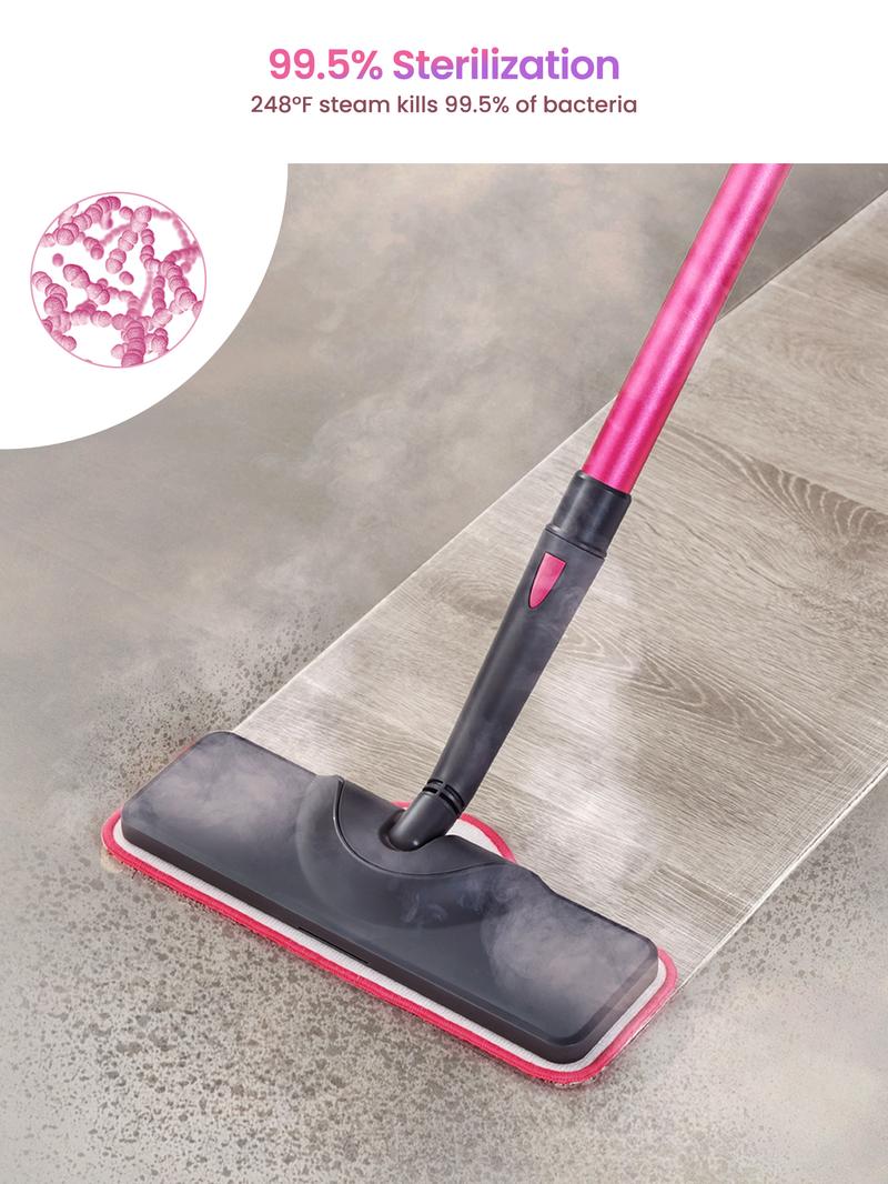 Schenley 18-in-1 Steam Mop with Detachable Handheld Steamer for Walls, Floors, Tiles, Tackles Grease & Sticky Messes, Includes Multiple Accessories Cleaning Tools Cleaning Set