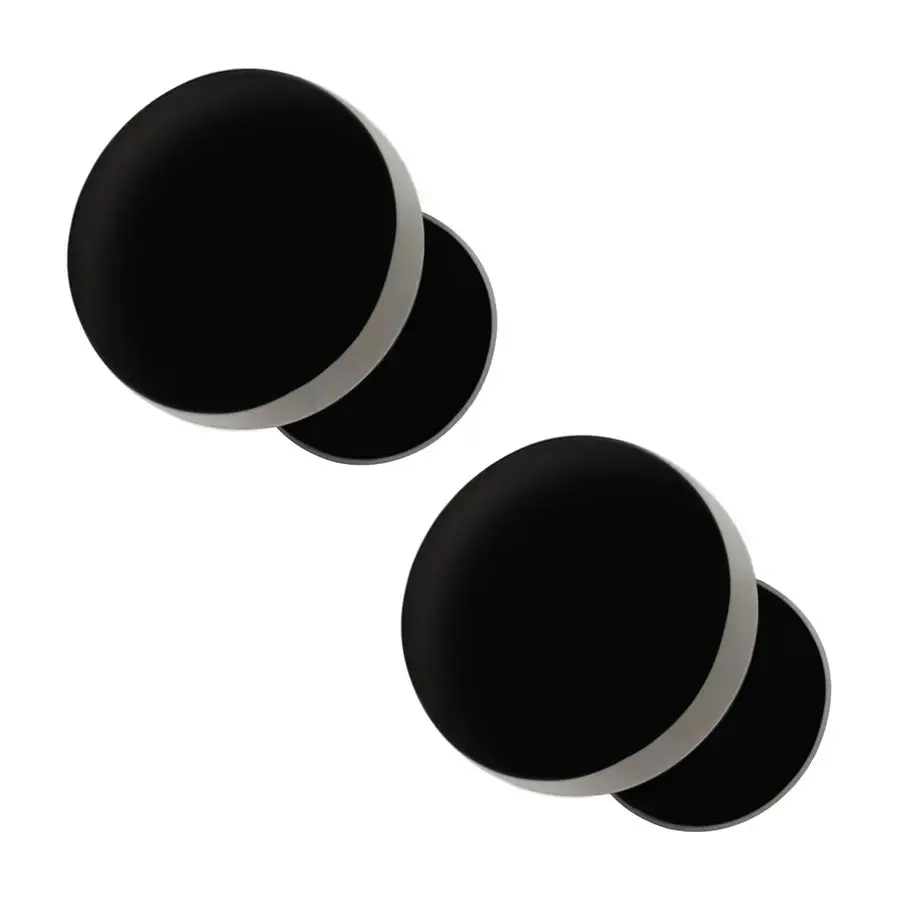 COMFY EARRINGS Modern Circles Black-Plated 316L Surgical-Grade Stainless Steel Earrings 8.0 mm Diameter 18 Gauge Posts for All Occasions