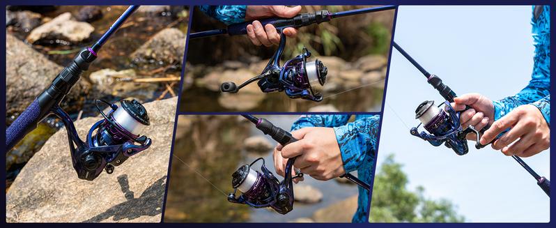 KastKing Royale Legend Pro Spinning Fishing Reel, Lightweight Yet Powerful, Digi-Cut Aluminum Gear, Aerodynamic Reel Rotor, 6.2:1 Gear Ratio, 25LBs Max Drag, TPE Handle Knobs, Unique Celestial Color KastKing Royale Legend Pro Spinning Fishing Reel, Lightweight Yet Powerful, Digi-Cut Aluminum Gear, Aerodynamic Reel Rotor, 6.2:1 Gear Ratio, 25LBs Max Drag, TPE Handle Knobs, Unique Celestial Color