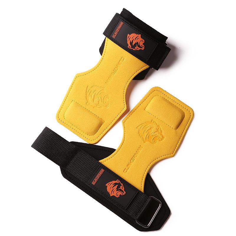 Non-Slip Silicone & Cowhide Leather Lifting Straps Palm Protector for Deadlifts Pull-Ups Rowing Heavy Duty Gym Grips for Weightlifting Non-Slip Silicone & Cowhide Leather Lifting Straps Palm Protector for Deadlifts Pull-Ups Rowing Heavy Duty Gym Grips for Weightlifting