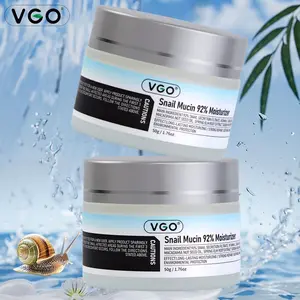 VGO Snail Mucin 92% Moisturizer Daily Face Moisturizer Hydrating Repair Face Gel Cream for Dry & Sensitive Skin, All Skin Types 50g / 1.76oz Whipped Moisturizing