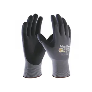 12 Pares MaxiFlex Guantes De Construcción – Long-Lasting, Breathable Work Gloves With Nitrile Coating, Designed For Maximum Comfort And Grip