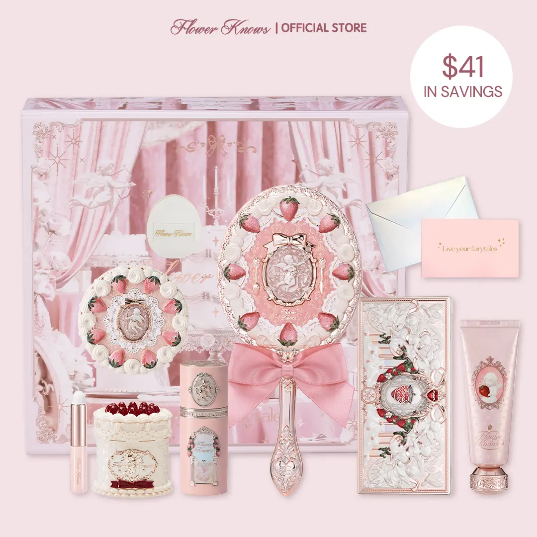 Flower Knows Heart Shine Set, 10 Items Full Face Makeup Set For Valentine Day, Gifts for Girly Girls, #tiktokshopbacktoschool, #sohochic