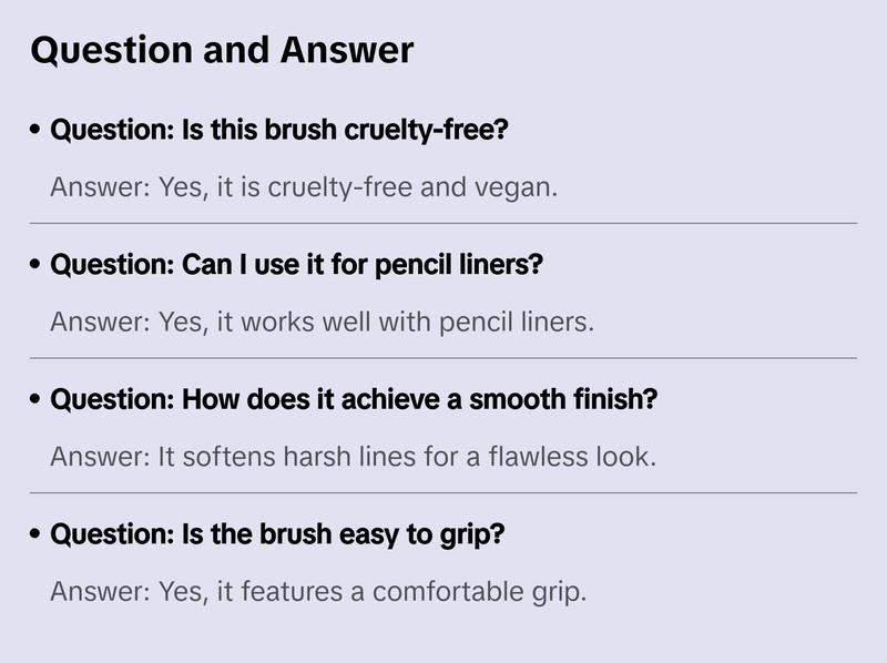 Palladio Smudge Brush, Pointed Sponge Applicator Flawless Blending, Smooth Finish, Synthetic Sponge, Soft Feel, Comfortable Grip, Professional Application