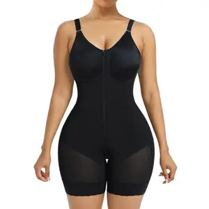 Women’s Fajas Colombianas shapewear Tummy Control Butt Lifter Shaper with Zipper Crotch detachable shoulder strap SpringStatements Womenswear Statement Compression